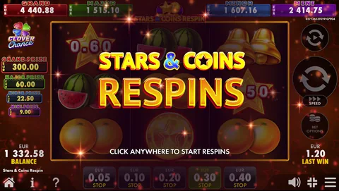 Stars Coins Respin oyununun kapak görseli